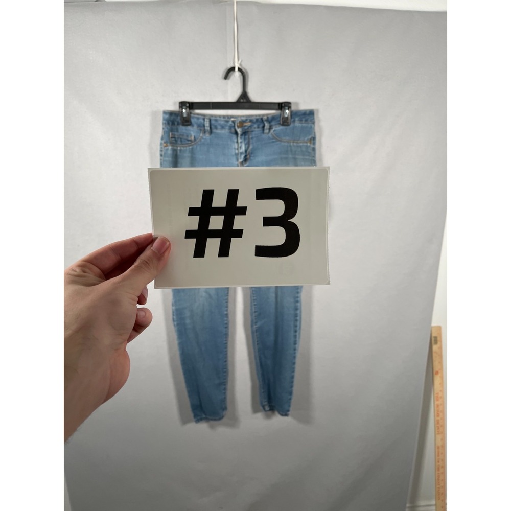 Lei Emma Jegging Jeans Womens 33 Blue Denim Cotton Stretch Logo Medium Wash‎ - Picture 7 of 7